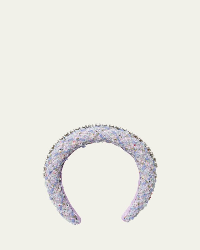 Girl's Boucle Bejweled Headband